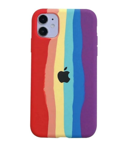 Funda Silicon Case Rainbow iPhone